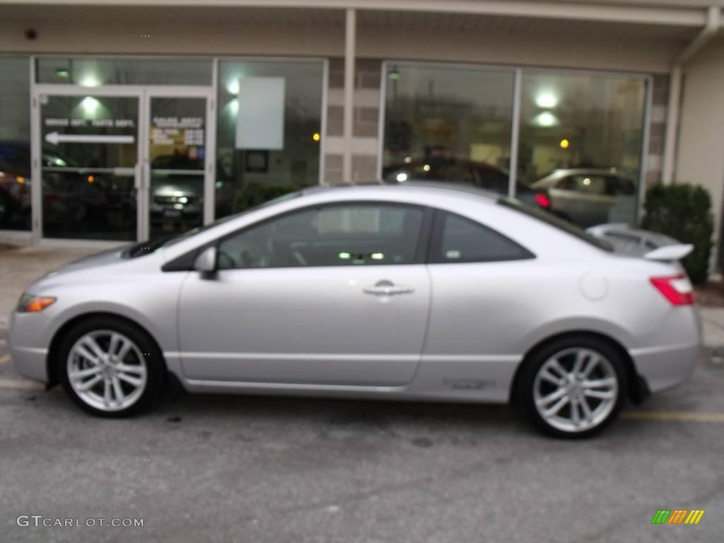 2006 Civic Si Coupe - Alabaster Silver Metallic / Black photo #2