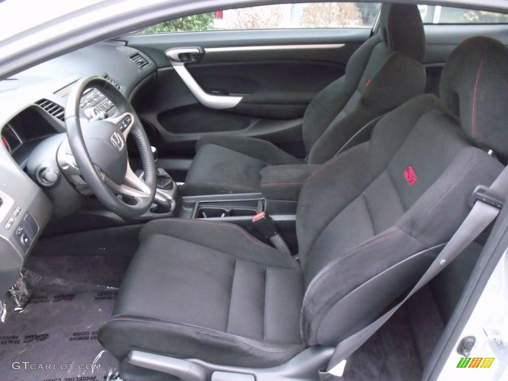 2006 Civic Si Coupe - Alabaster Silver Metallic / Black photo #11