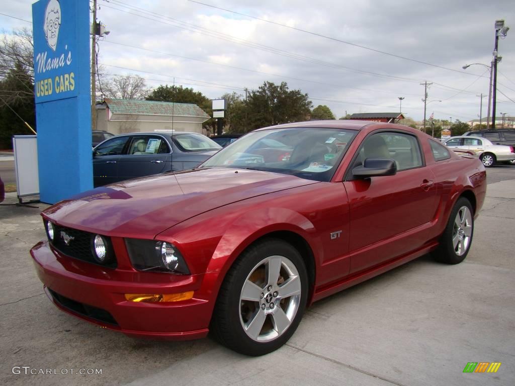 2006 Mustang GT Premium Coupe - Torch Red / Light Parchment photo #4