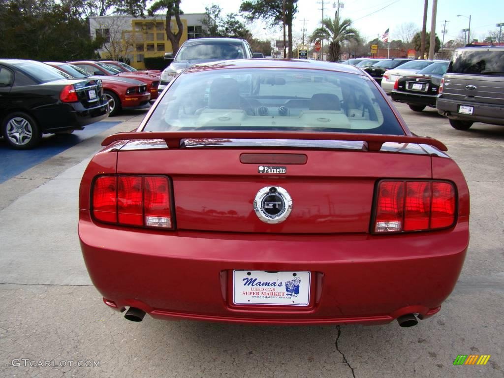 2006 Mustang GT Premium Coupe - Torch Red / Light Parchment photo #7