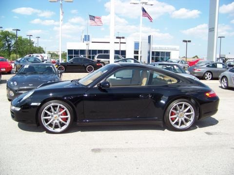 2007 911 Carrera 4S Coupe - Black / Sand Beige photo #23