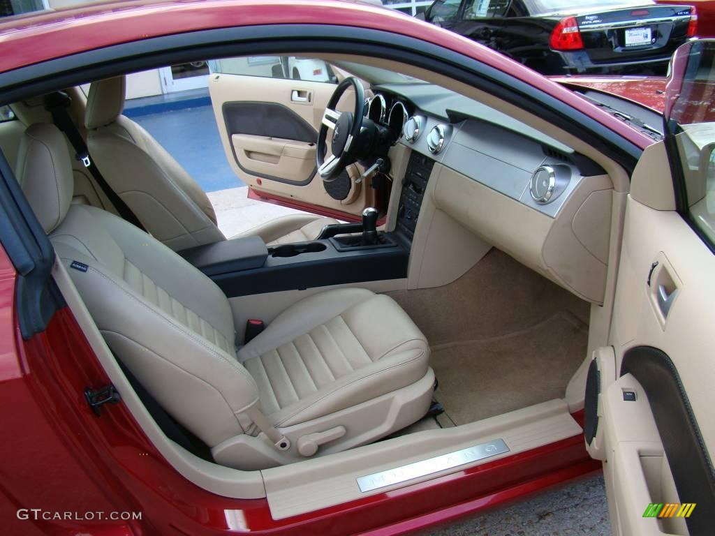 2006 Mustang GT Premium Coupe - Torch Red / Light Parchment photo #13