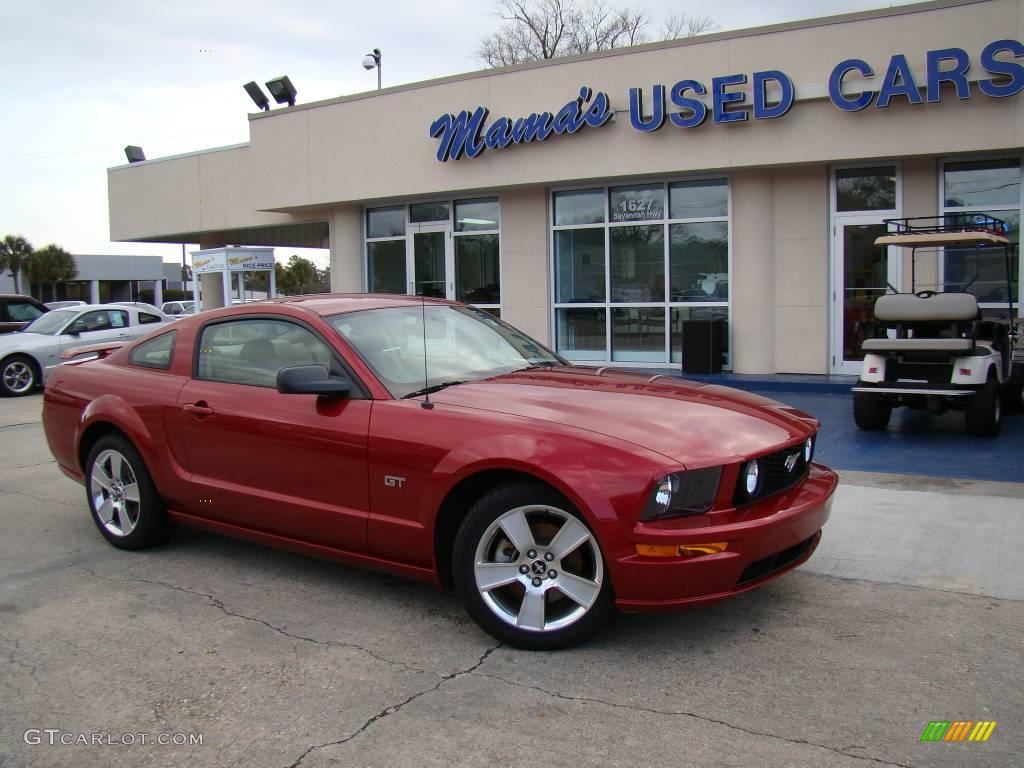 2006 Mustang GT Premium Coupe - Torch Red / Light Parchment photo #23