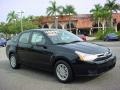 2009 Ebony Black Ford Focus S Sedan  photo #1