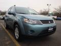 2007 Aqua Metallic Mitsubishi Outlander LS 4WD  photo #14