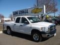 2008 Bright White Dodge Ram 1500 SLT Quad Cab 4x4  photo #1