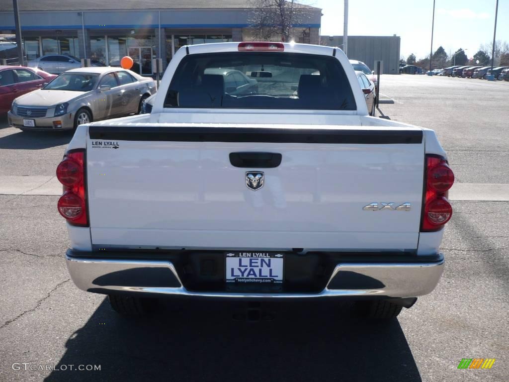 2008 Ram 1500 SLT Quad Cab 4x4 - Bright White / Medium Slate Gray photo #5