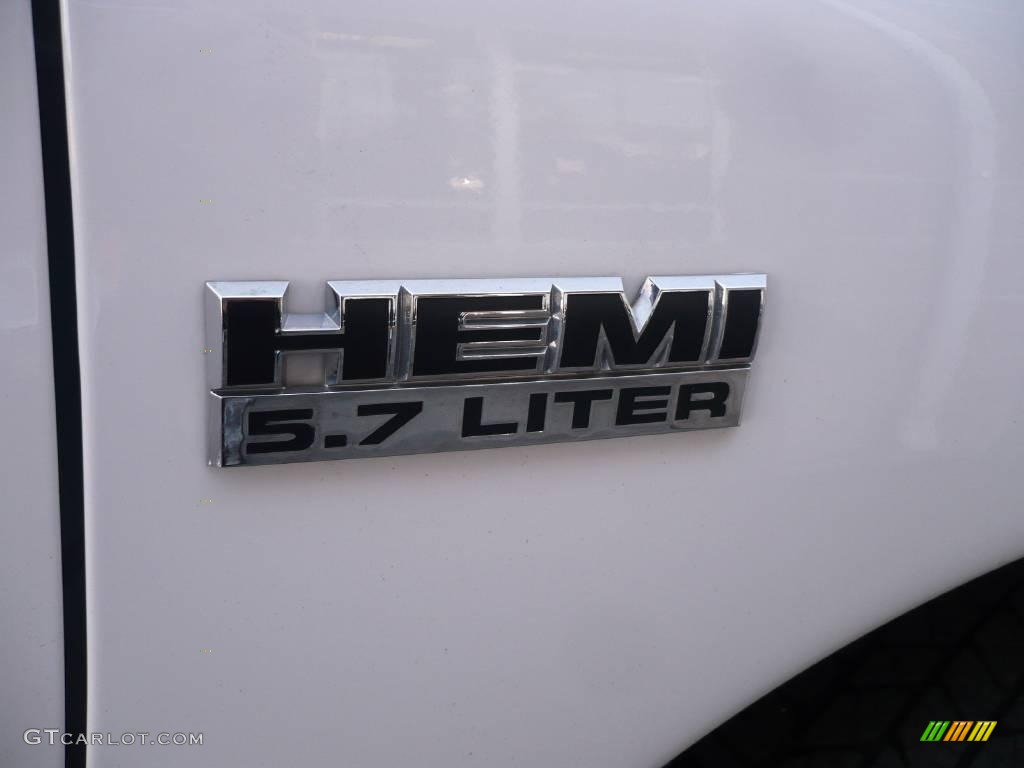 2008 Ram 1500 SLT Quad Cab 4x4 - Bright White / Medium Slate Gray photo #14
