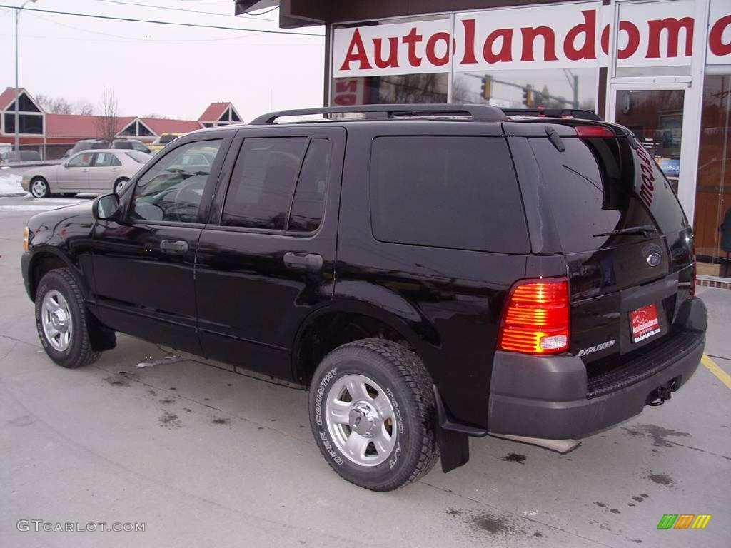 2003 Explorer XLS 4x4 - Black / Graphite Grey photo #4