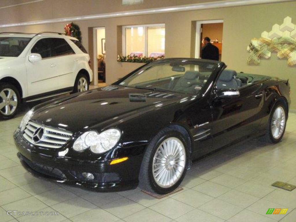 2004 SL 55 AMG Roadster - Black / Charcoal photo #1