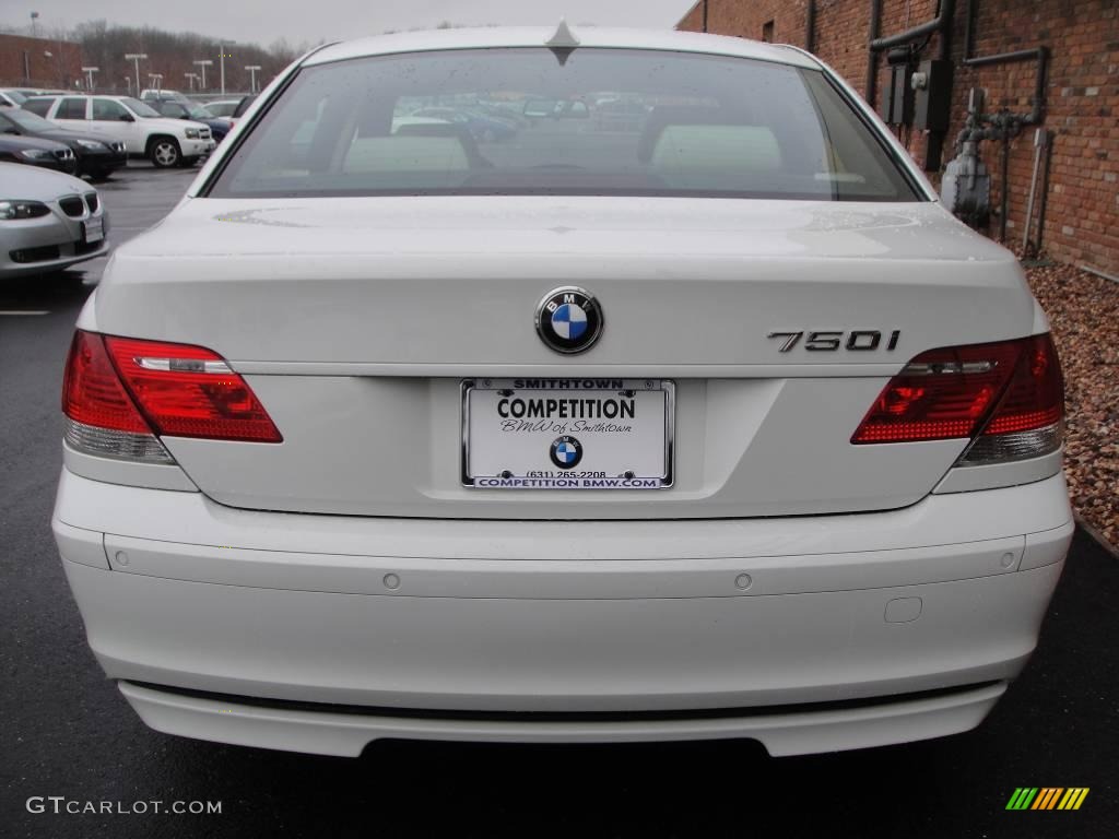 2006 7 Series 750i Sedan - Alpine White / Dark Beige/Beige III photo #5
