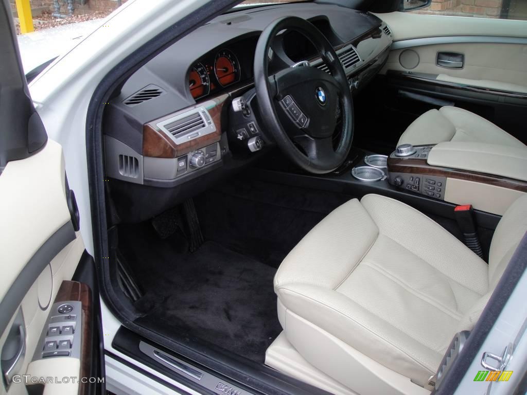 2006 7 Series 750i Sedan - Alpine White / Dark Beige/Beige III photo #10
