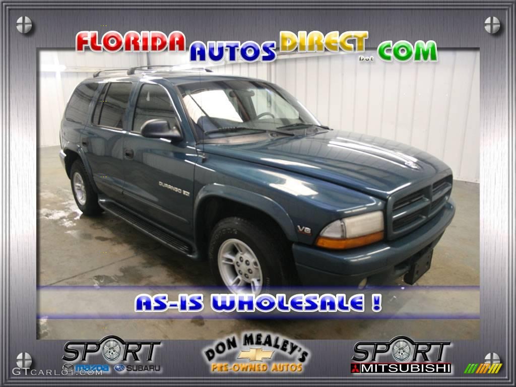 2000 Durango SLT - Aquamarine Metallic / Mist Gray photo #1