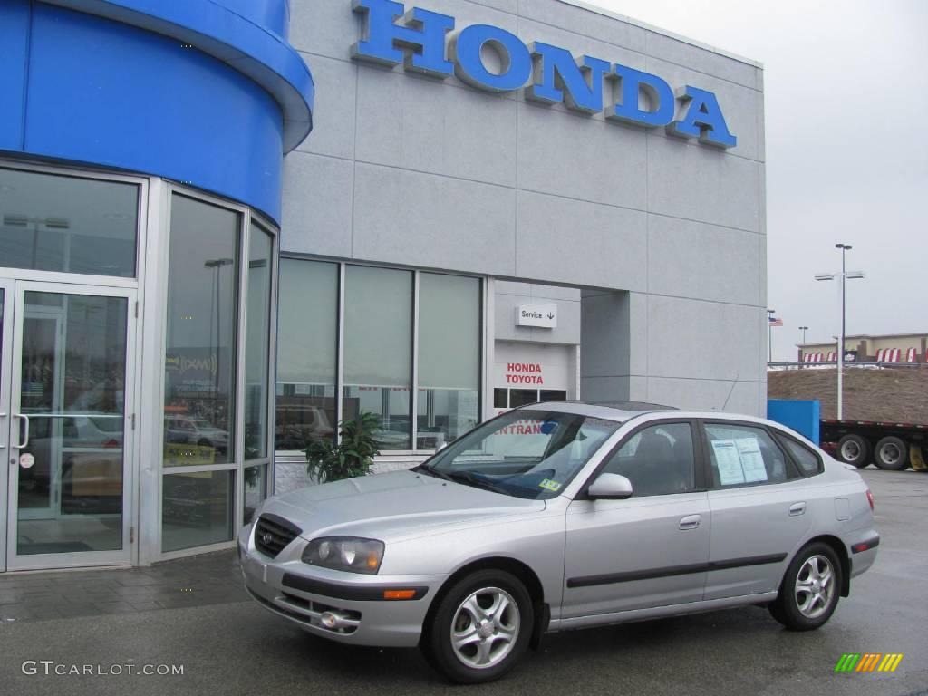 2004 Elantra GT Hatchback - Sterling Silver / Dark Gray photo #1