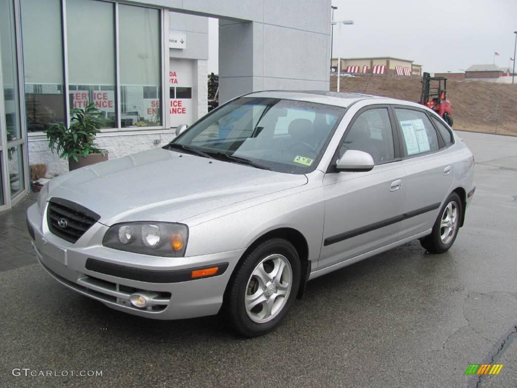 2004 Elantra GT Hatchback - Sterling Silver / Dark Gray photo #2