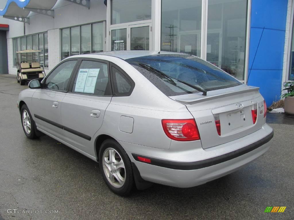 2004 Elantra GT Hatchback - Sterling Silver / Dark Gray photo #6