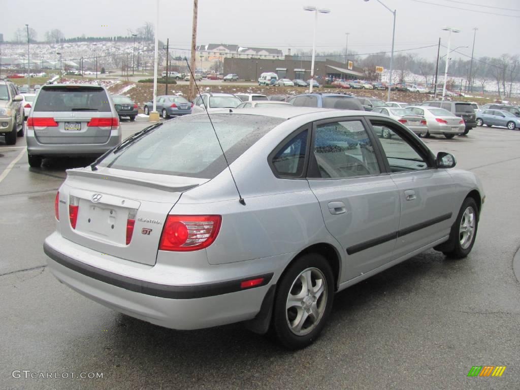 2004 Elantra GT Hatchback - Sterling Silver / Dark Gray photo #8