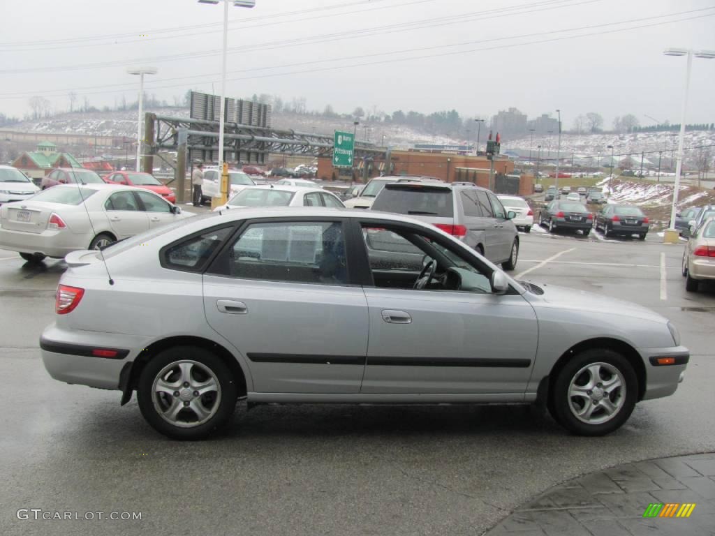 2004 Elantra GT Hatchback - Sterling Silver / Dark Gray photo #9