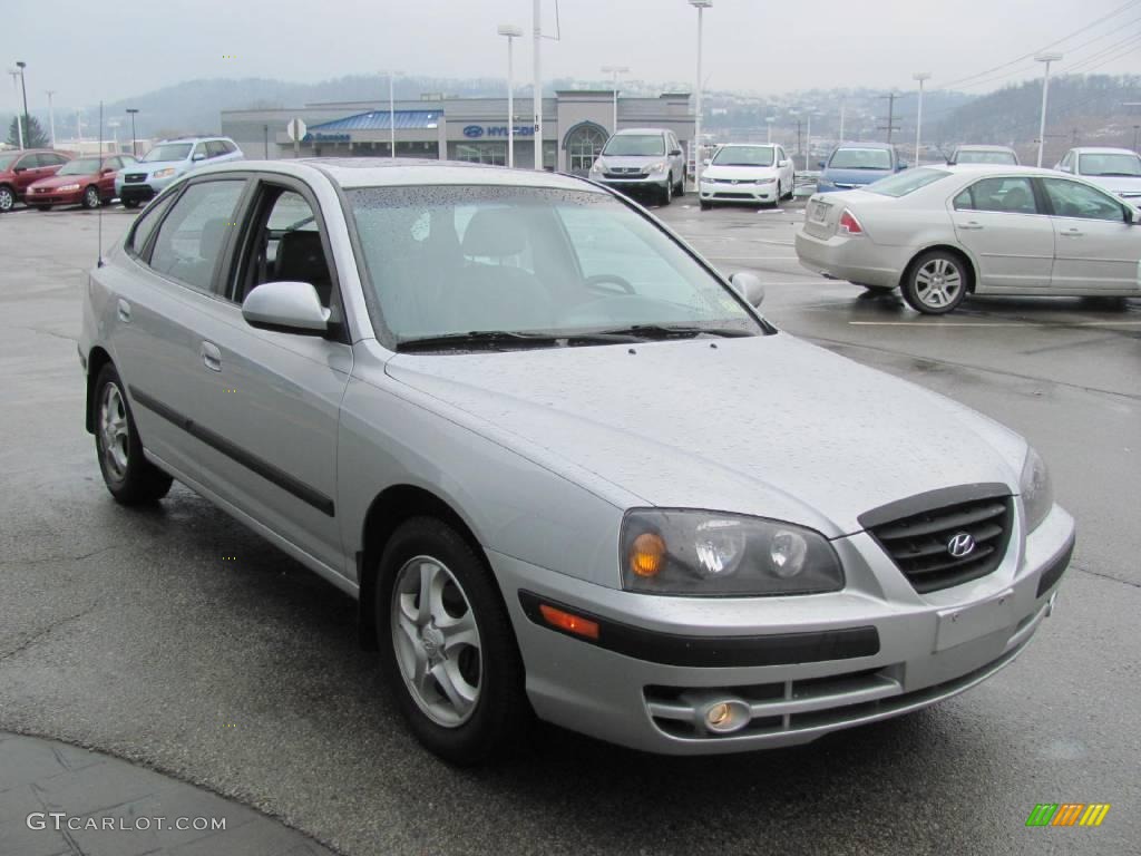 2004 Elantra GT Hatchback - Sterling Silver / Dark Gray photo #10