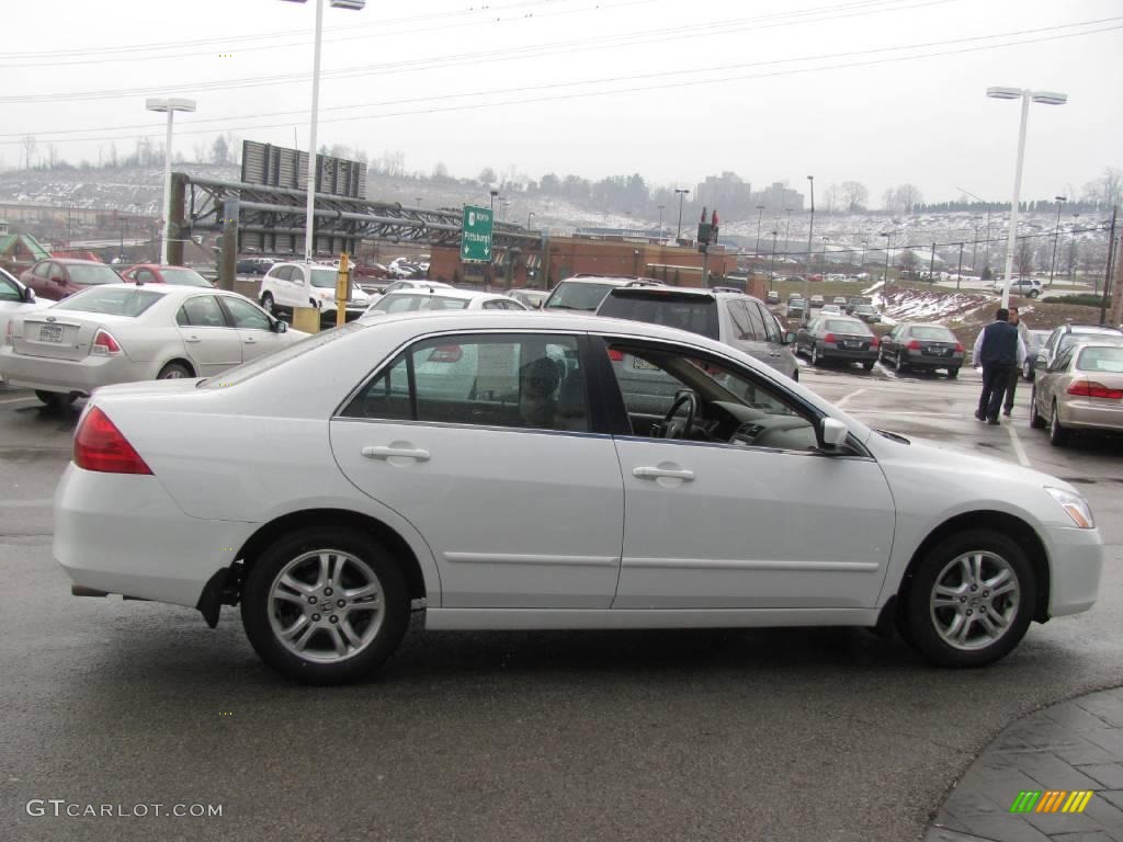 2007 Accord EX-L Sedan - Taffeta White / Ivory photo #6