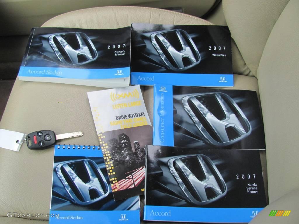 2007 Accord EX-L Sedan - Taffeta White / Ivory photo #17