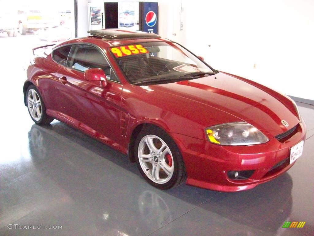2006 Tiburon GT Limited - Electric Red / Black photo #1
