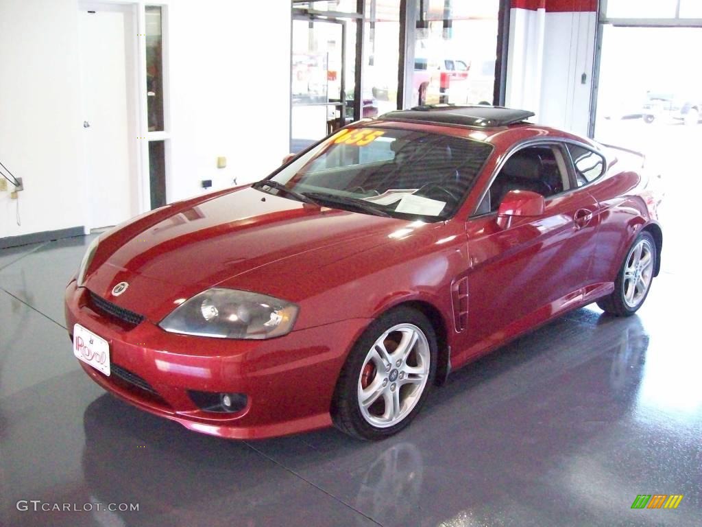 2006 Tiburon GT Limited - Electric Red / Black photo #3