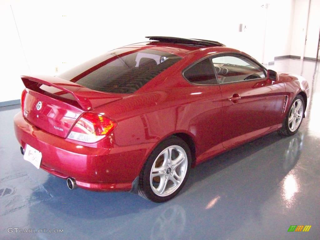 2006 Tiburon GT Limited - Electric Red / Black photo #6