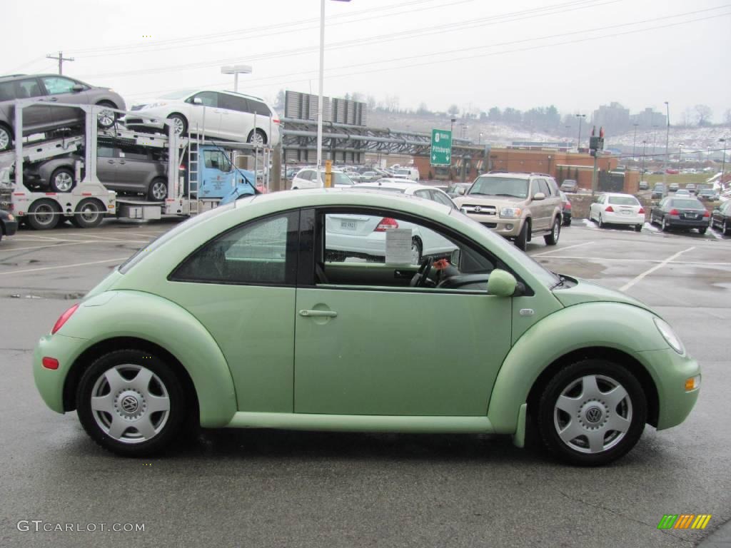 2001 New Beetle GLS Coupe - Cyber Green Metallic / Light Grey photo #9