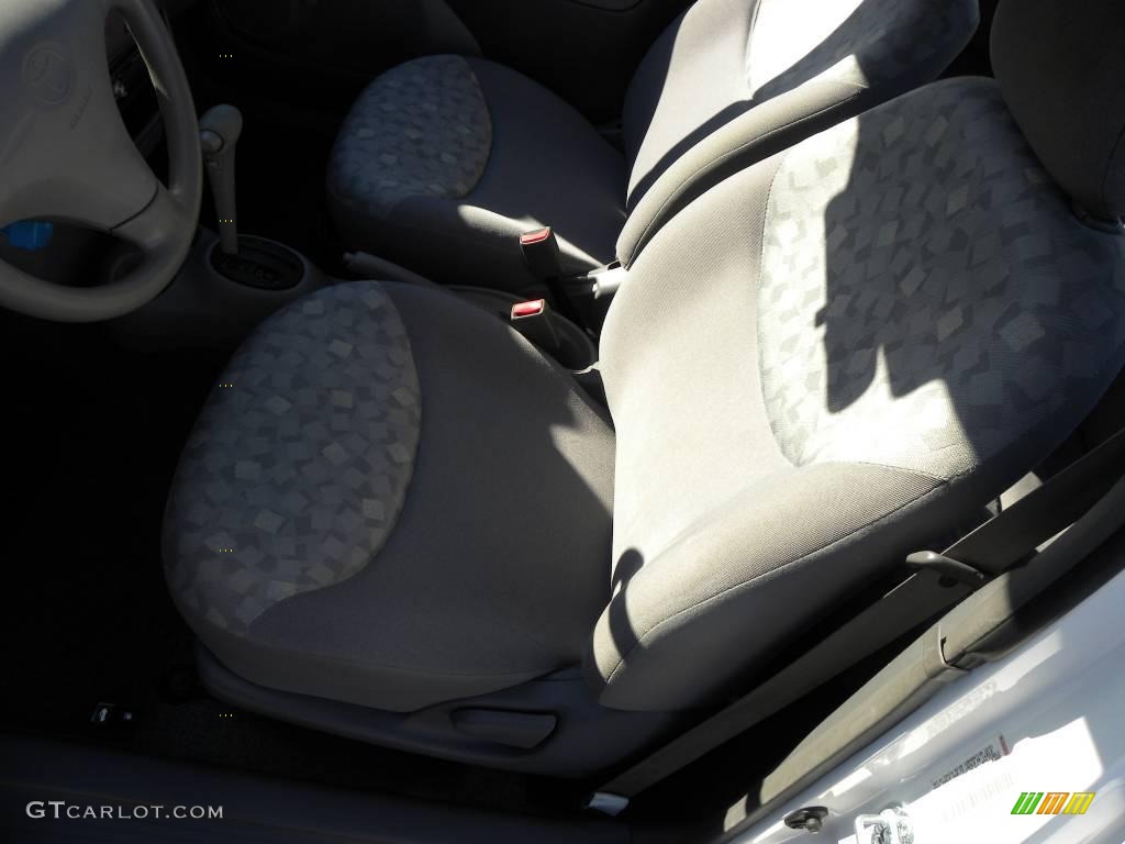 2002 ECHO Sedan - Polar White / Shadow Gray photo #3