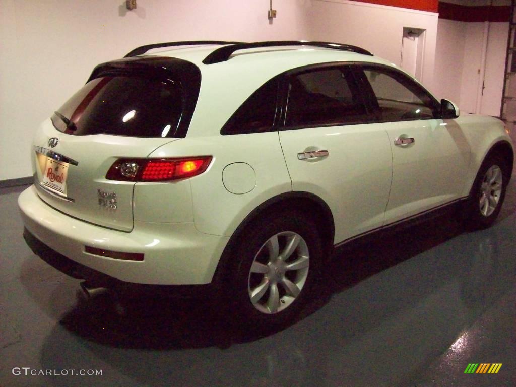 2005 FX 35 AWD - Ivory Pearl White / Willow photo #6