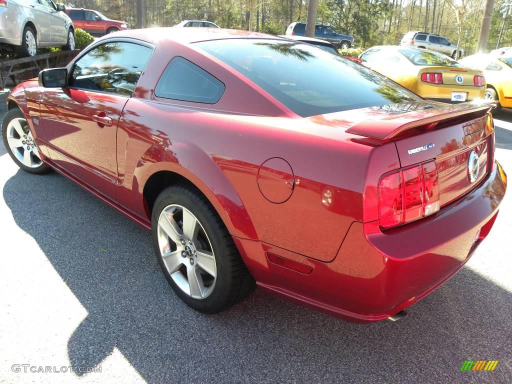 2007 Mustang GT Premium Coupe - Redfire Metallic / Black/Dove Accent photo #10