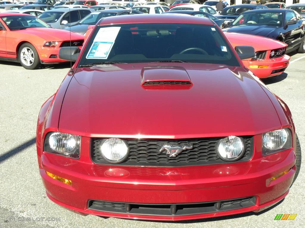 2007 Mustang GT Premium Coupe - Redfire Metallic / Black/Dove Accent photo #14