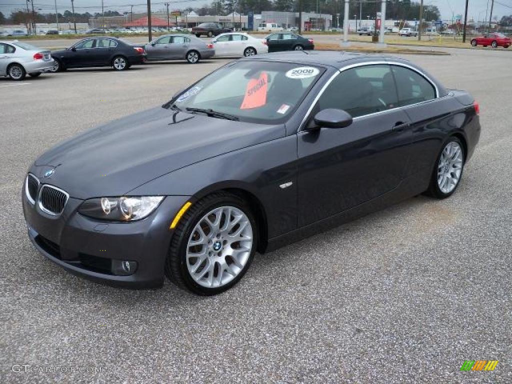 2008 3 Series 328i Convertible - Sparkling Graphite Metallic / Black photo #4