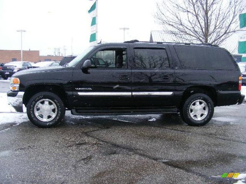 2004 Yukon XL 1500 SLT 4x4 - Onyx Black / Pewter/Dark Pewter photo #2