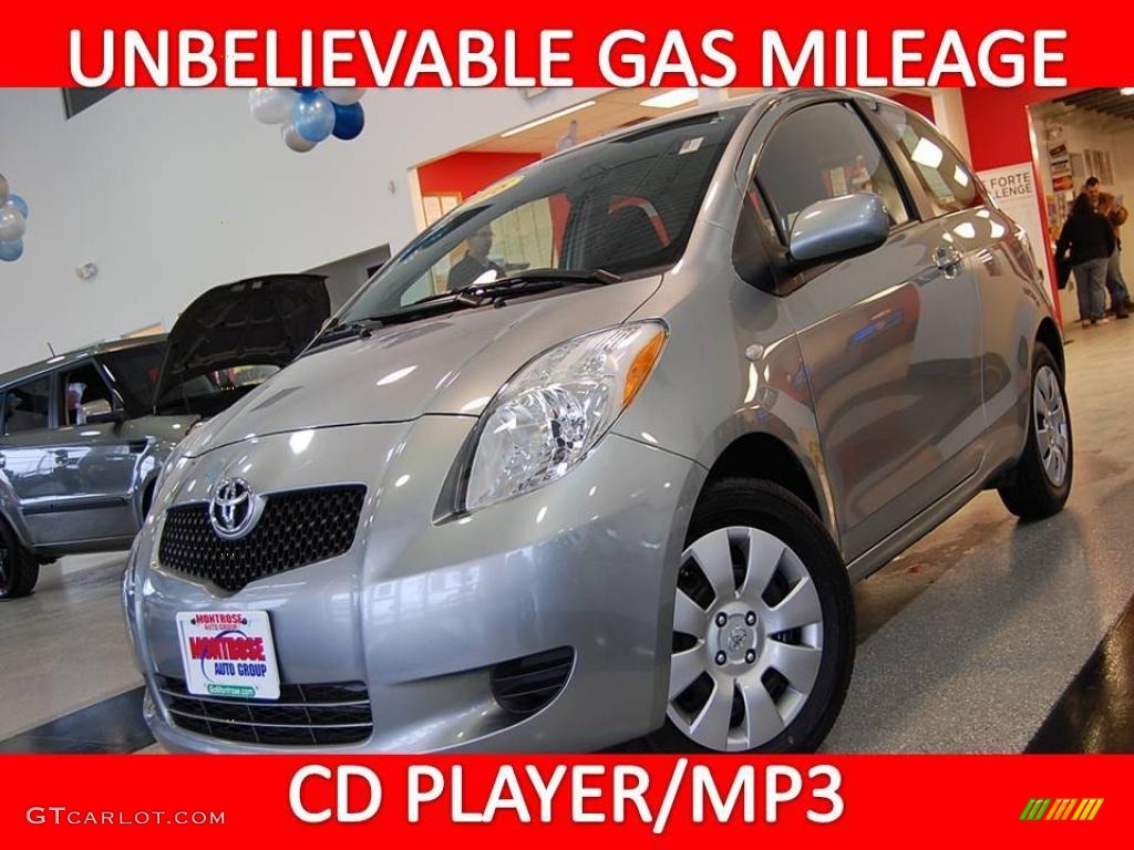 2008 Yaris 3 Door Liftback - Meteorite Metallic / Dark Charcoal photo #1