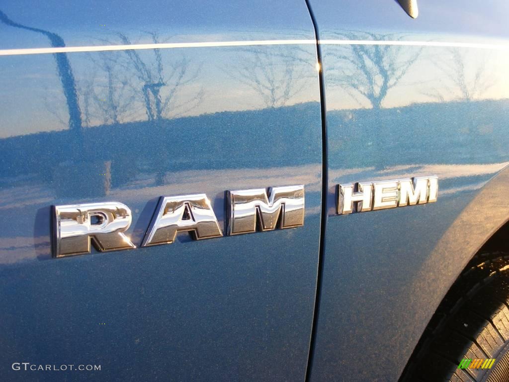 2010 Ram 1500 SLT Quad Cab 4x4 - Deep Water Blue Pearl / Dark Slate/Medium Graystone photo #28