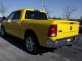 2009 Detonator Yellow Dodge Ram 1500 Big Horn Edition Crew Cab  photo #2