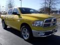 2009 Detonator Yellow Dodge Ram 1500 Big Horn Edition Crew Cab  photo #4