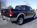 2010 Brilliant Black Crystal Pearl Dodge Ram 1500 Laramie Crew Cab 4x4  photo #3