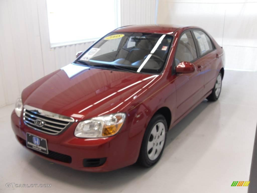 Spicy Red Kia Spectra