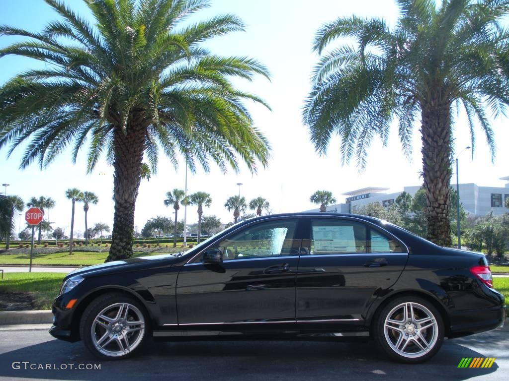 2010 C 300 Sport - Black / Almond/Mocha photo #1