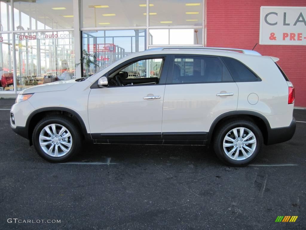 2011 Sorento EX - Snow White Pearl / Beige photo #3