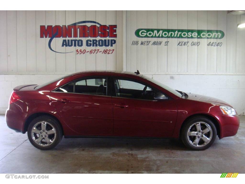 2008 G6 GT Sedan - Performance Red Metallic / Light Taupe photo #1