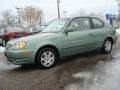 2003 Quartz Green Metallic Hyundai Accent GL Coupe  photo #2