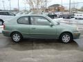 2003 Quartz Green Metallic Hyundai Accent GL Coupe  photo #7