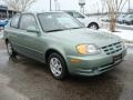 2003 Quartz Green Metallic Hyundai Accent GL Coupe  photo #8