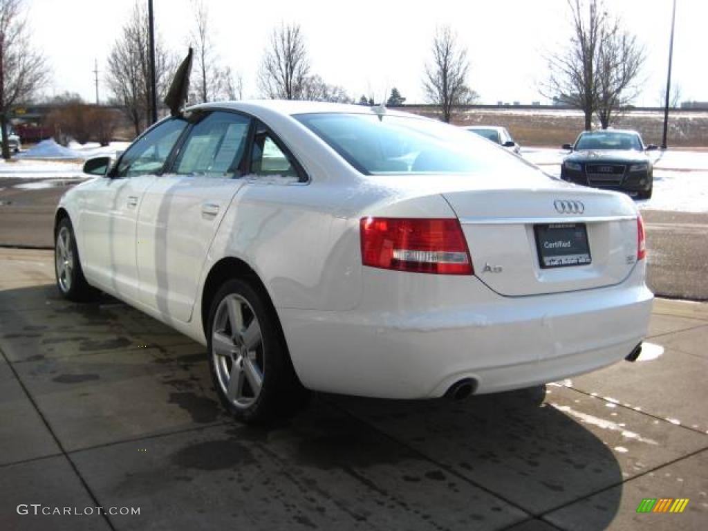 2008 A6 3.2 quattro Sedan - Ibis White / Cardamom Beige photo #4