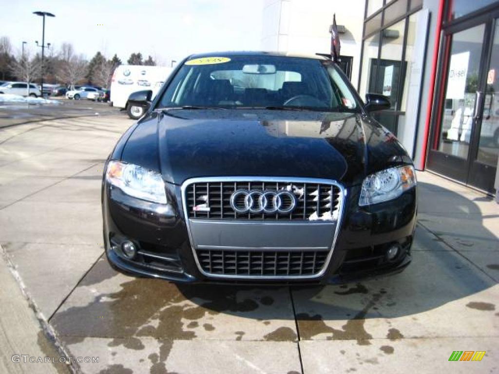 2008 A4 2.0T quattro Sedan - Brilliant Black / Black photo #2