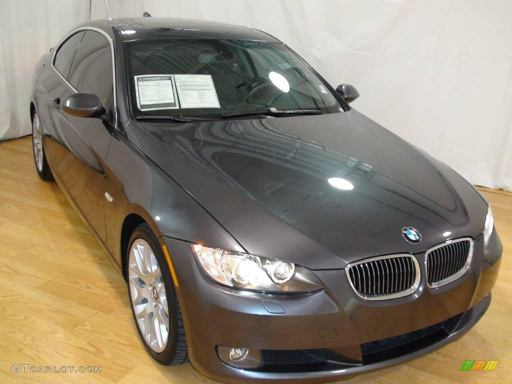 2007 3 Series 328i Coupe - Sparkling Graphite Metallic / Grey photo #3